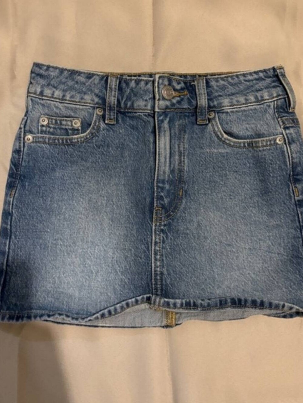 PacSun Classic Light Blue Denim Mini Skirt